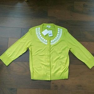 NWT Kate Spade beaded cardigan